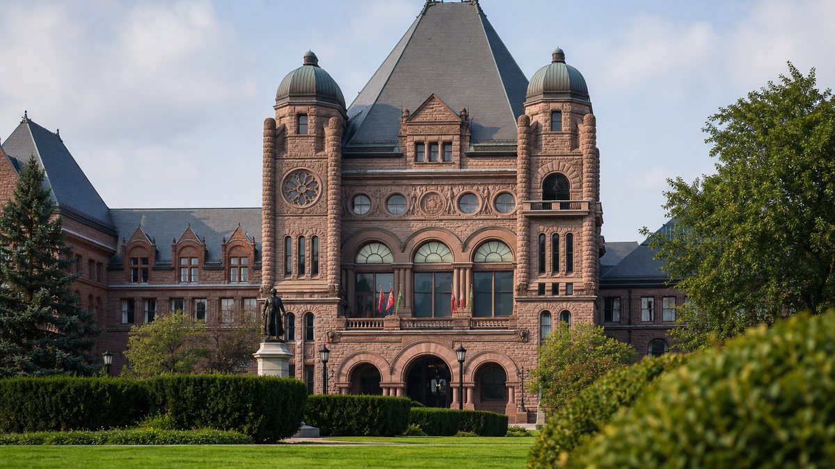The Ontario Legislative Building at Queen's Park in Toronto, illustrating iGaming Ontario regulation